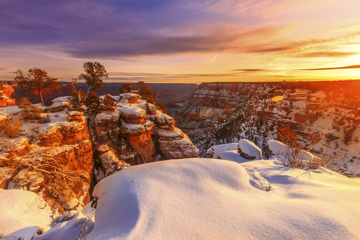 Grand canyon in the winter
