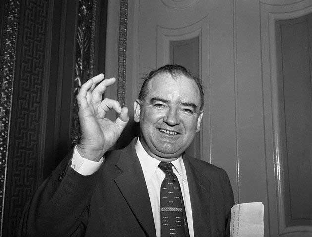 Joseph McCarthy Giving the Okay Sign