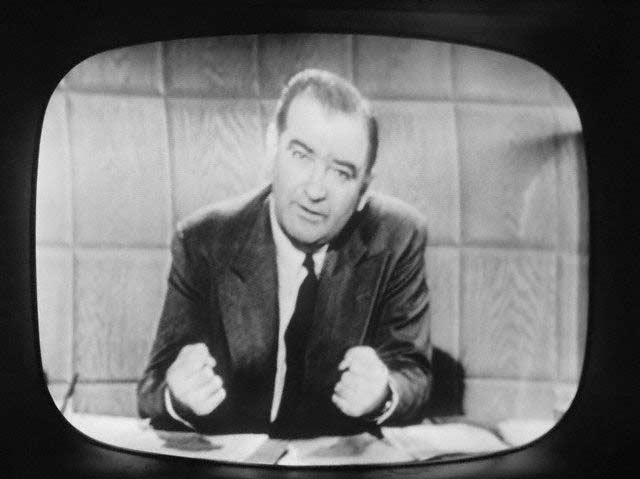 Senator Joseph R. McCarthy on Television Broadcast